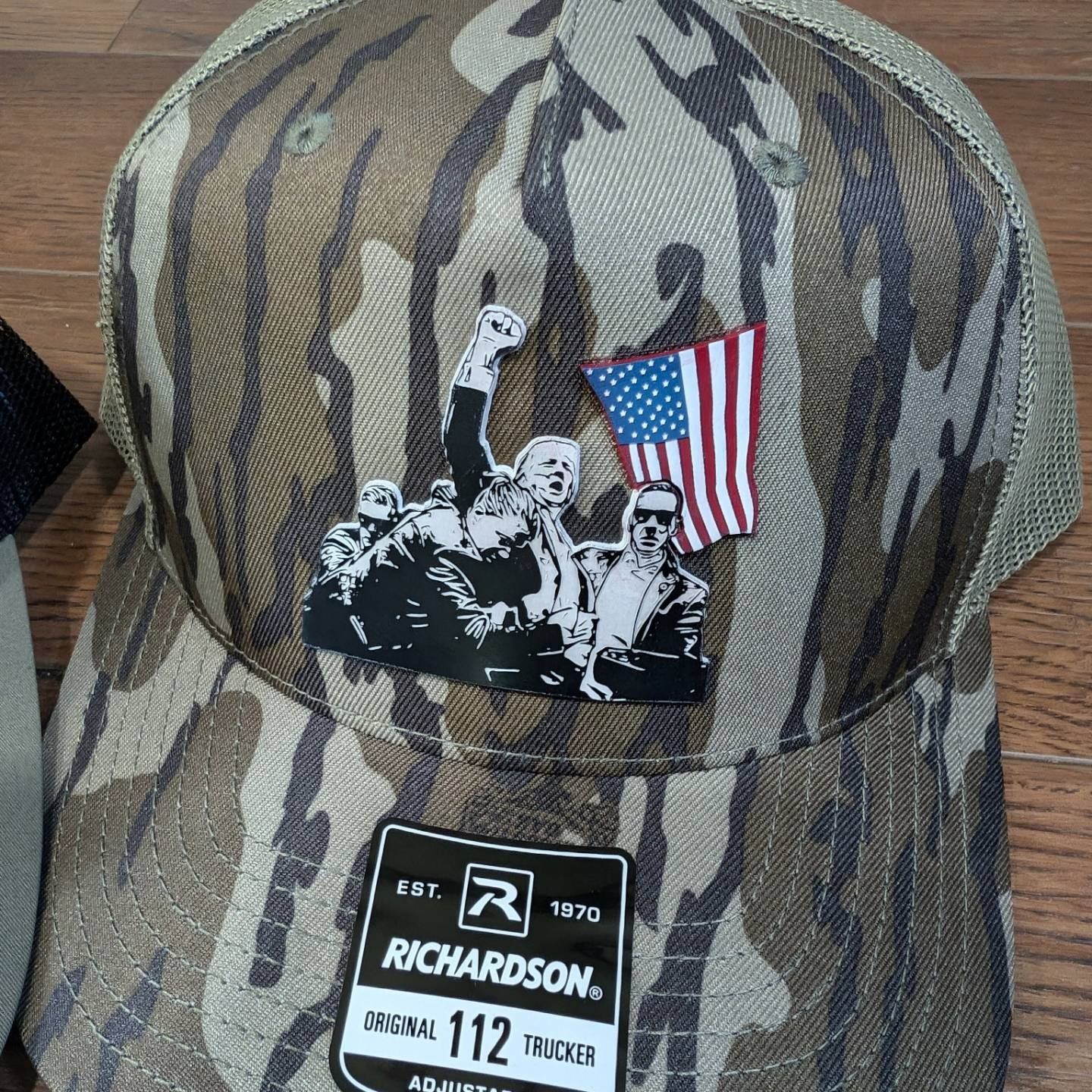 Trump Hat, Iconic Photo, Bottomlands Camo Hat